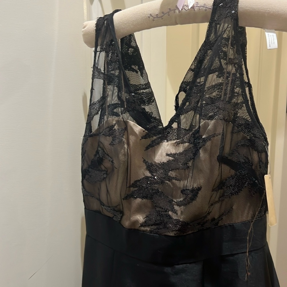 Kay Unger New York Black Sequin Cocktail Dress Size 4